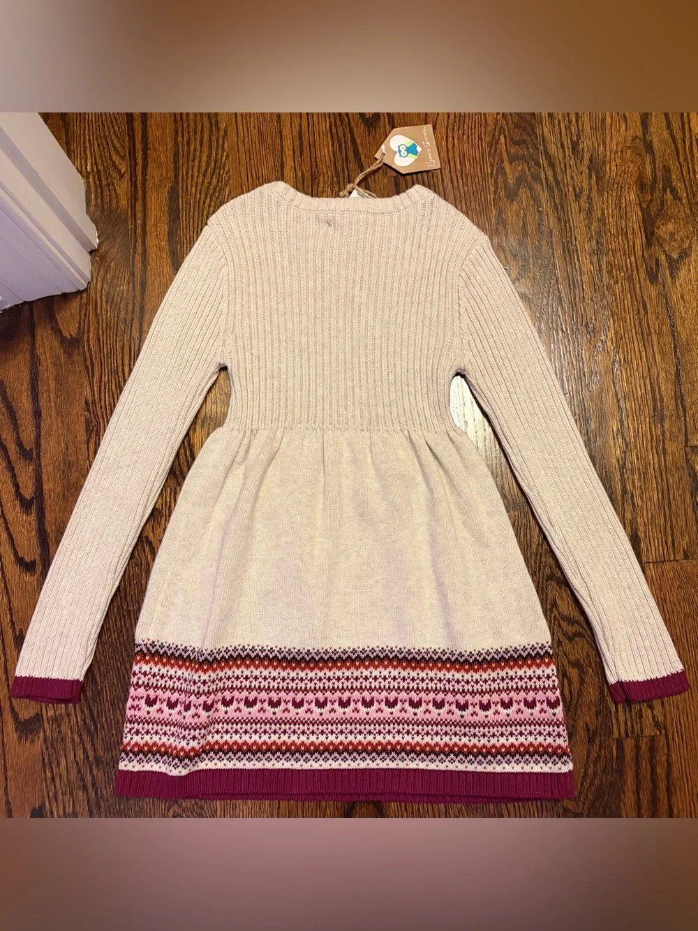 GIRLS FALL SIZE 7-8 3PC SWEATER DRESS SET NWT